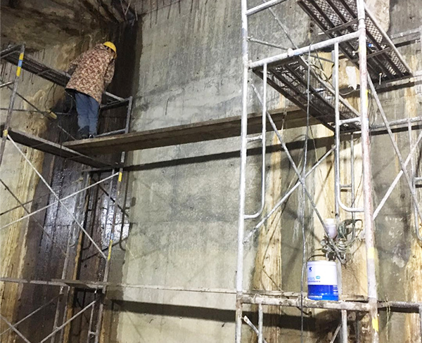杭州地钱SG5-10标一期土建项目防水堵漏工程