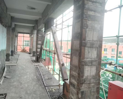 外置钢套管加固